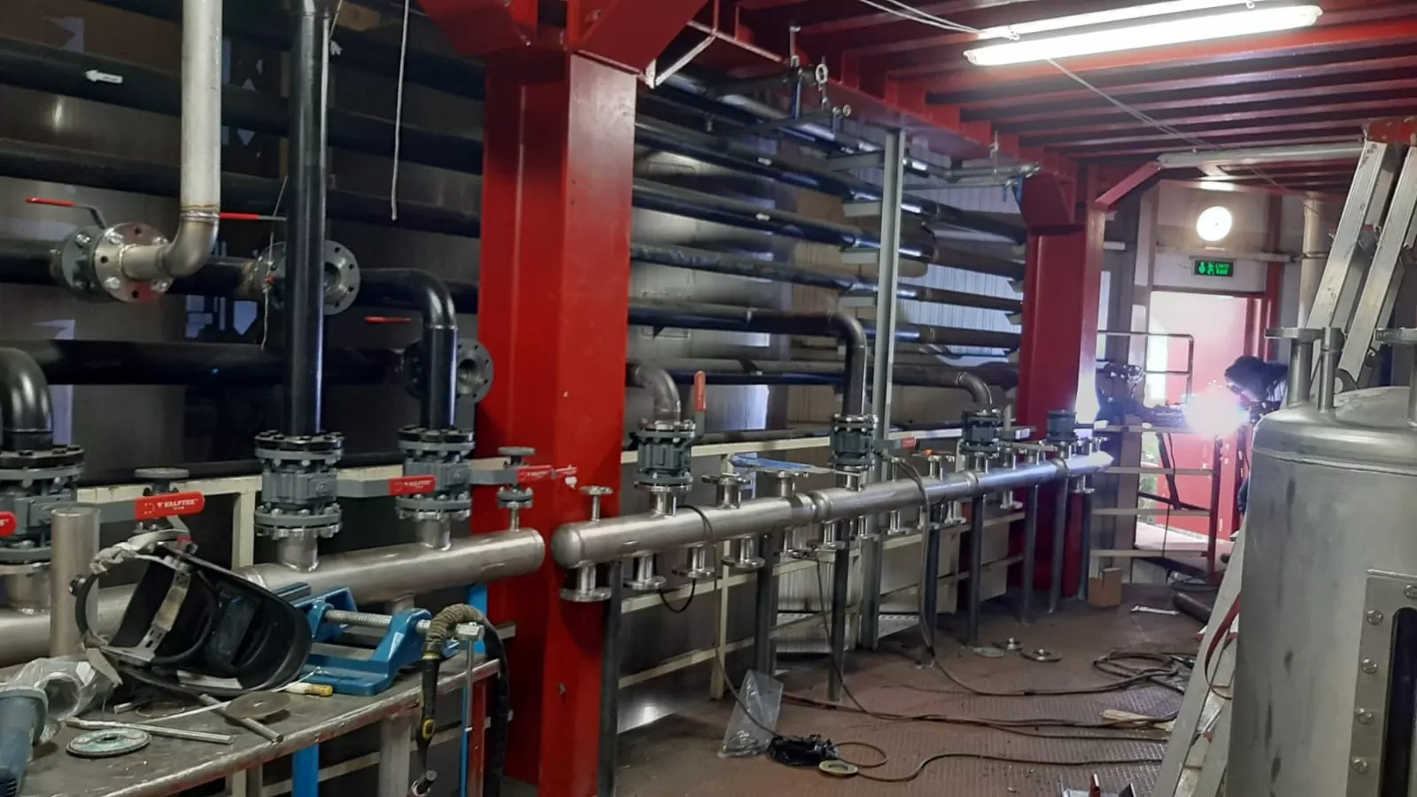 ısıtma soğutma reaktör giriş çıkış kollektör imalati ve montaj